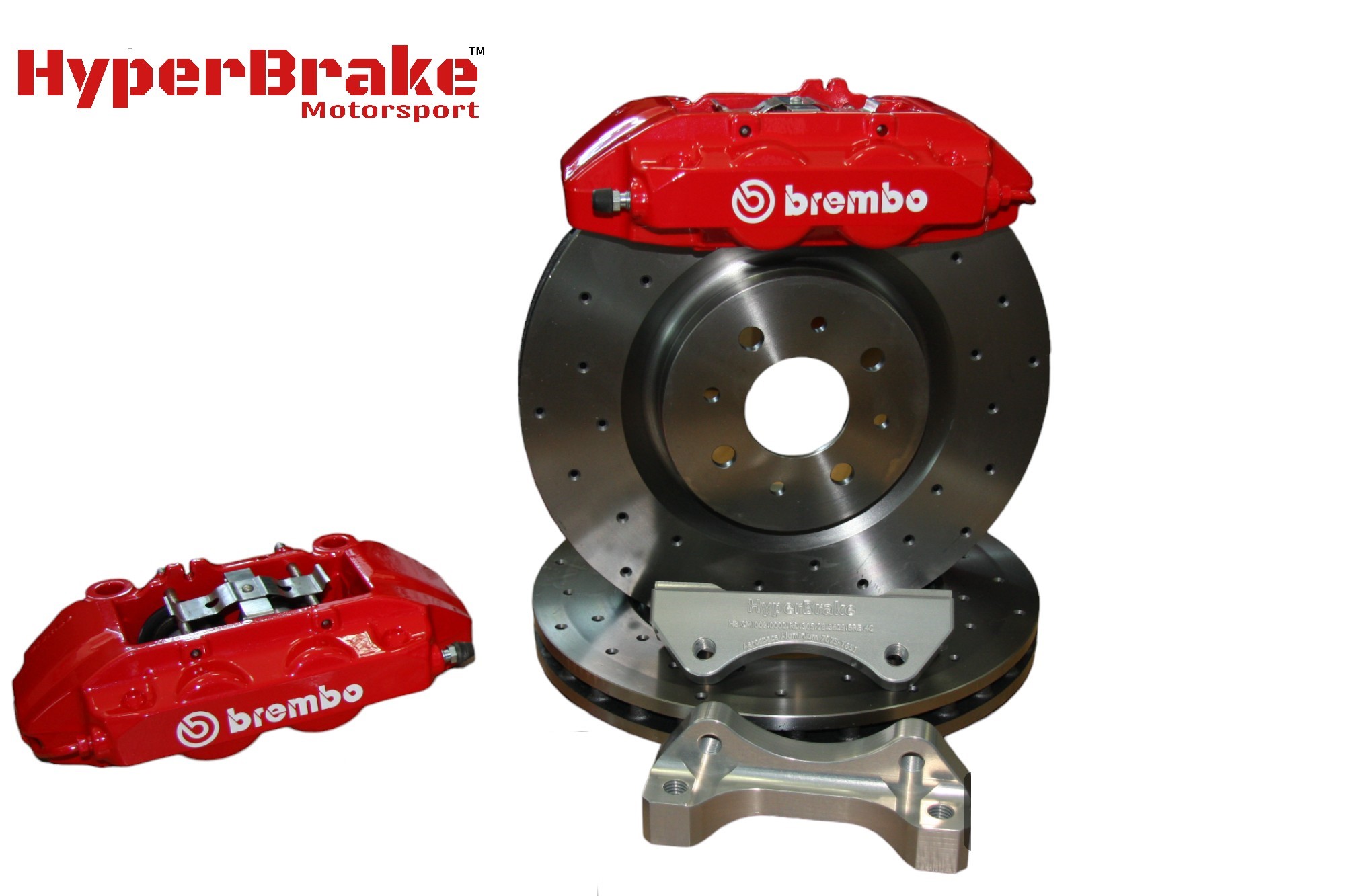 HyperBrake Motorsport Front 4pot Big Brake Kit for Alfa Romeo Mito with Brembo calipers and monoblock brake discs 305x28mm